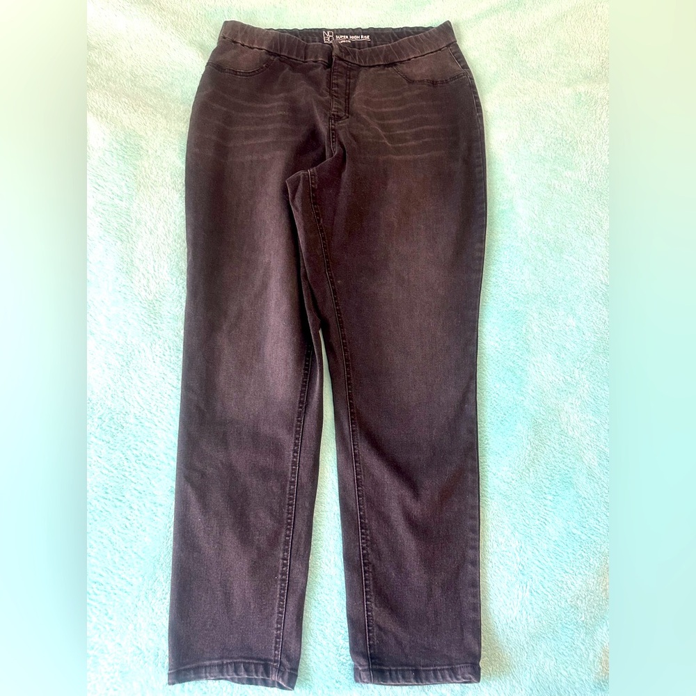 NoBo women’s black elastic waist jeans size 2X